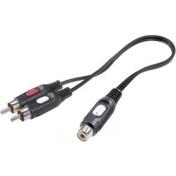 SpeaKa Professional SP-7869924 Phono Y-adapter [2x Cinch-stik